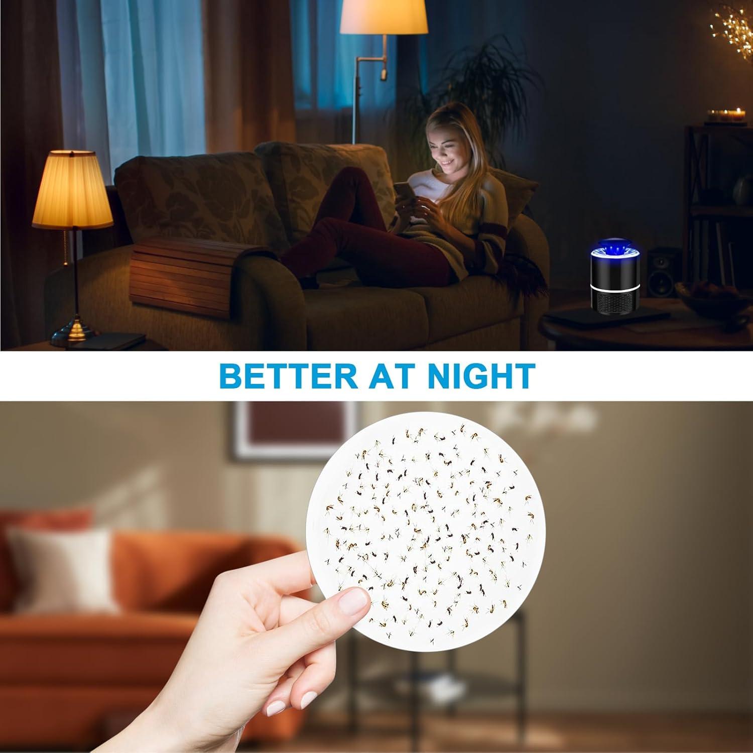 Paquete de 72 Placas Adhesivas Lousye para Trampa de Insectos