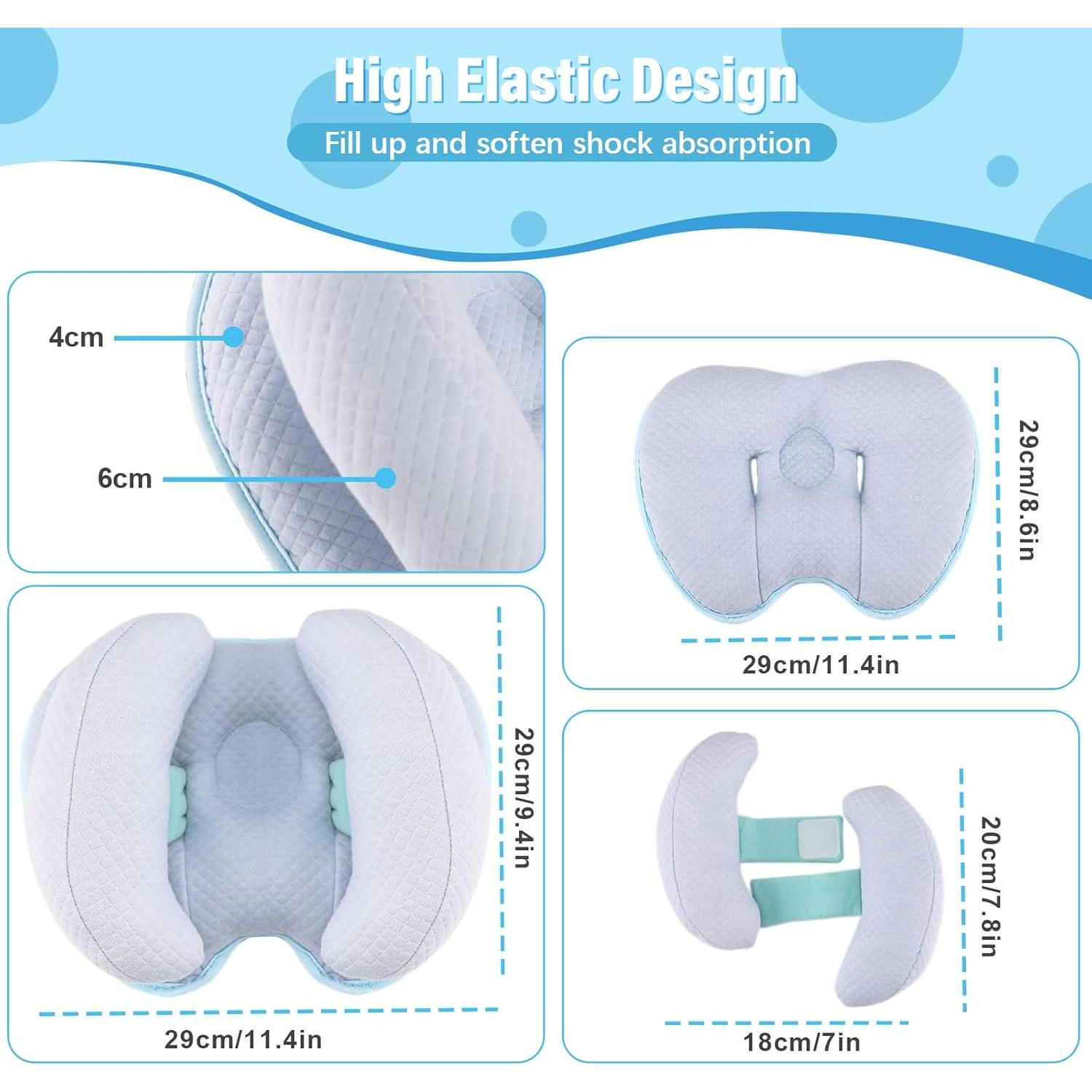 Almohada de Viaje para Bebé 2 en 1 Blublu Park Ajustable