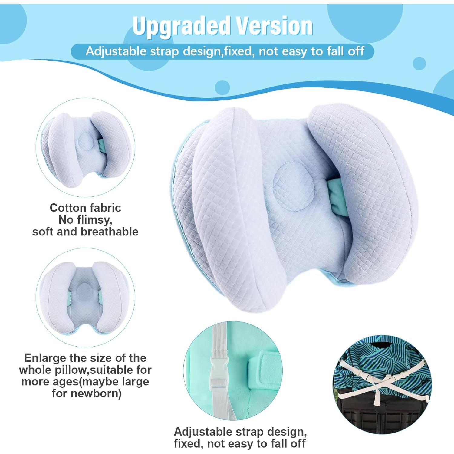 Almohada de Viaje para Bebé 2 en 1 Blublu Park Ajustable