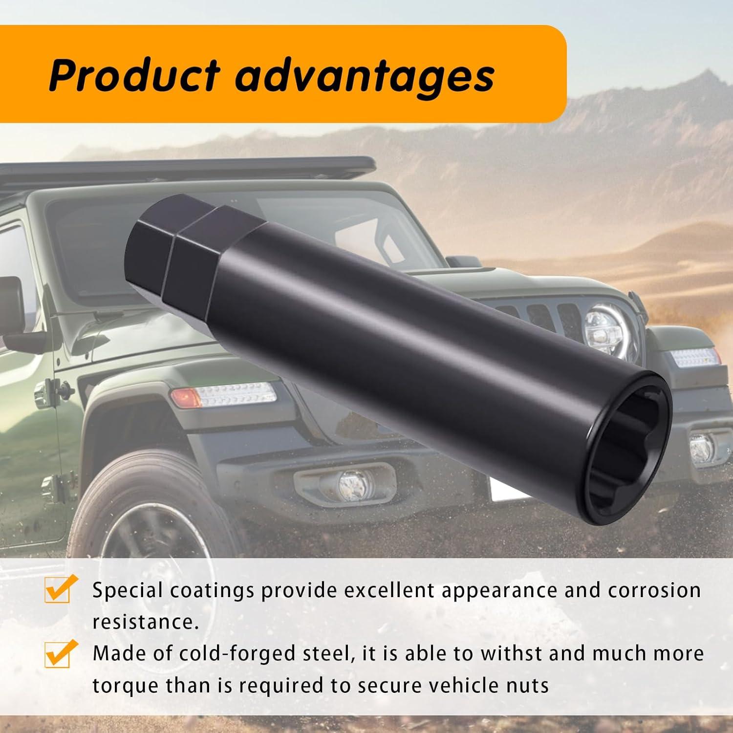 Llave de Tuerca de Rueda ijuicy 6 Spline 1 PC Negro M12