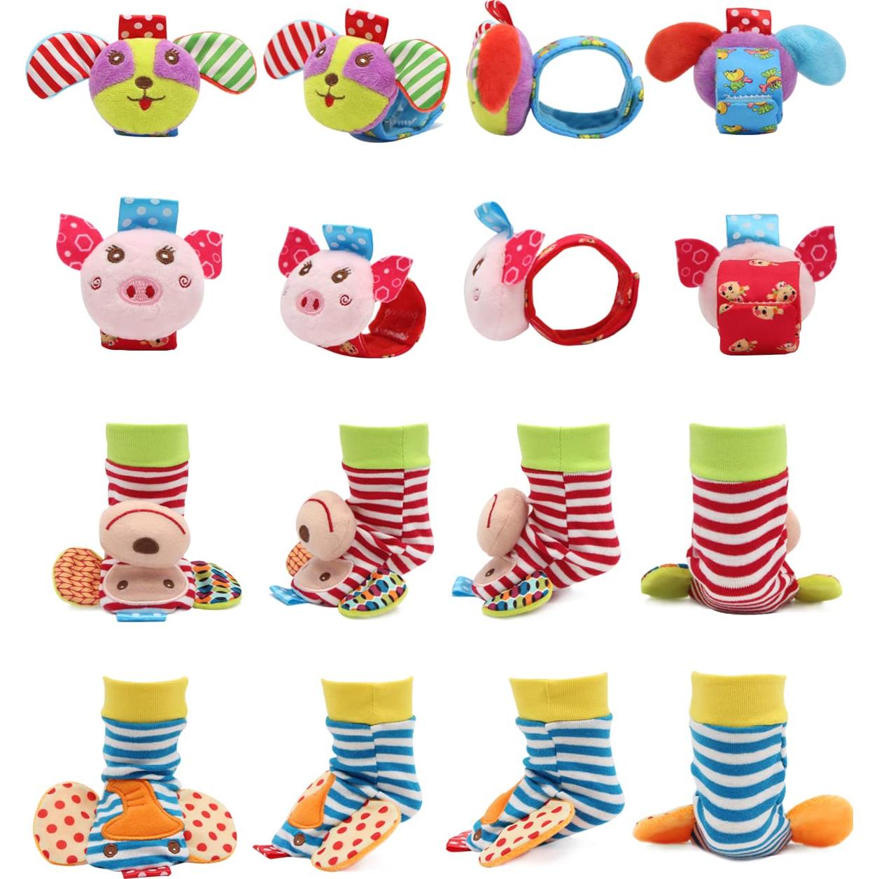 Set de Sonajeros de Muñeca y Calcetines BLOOBLOOMAX 5 Piezas