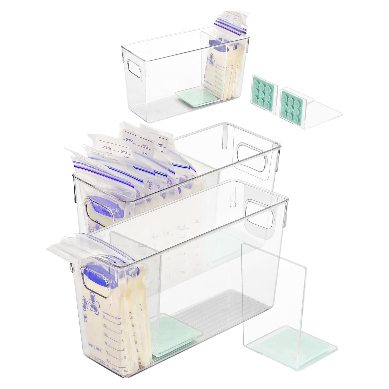 Contenedor de Almacenamiento de Leche Materna Ugotfeels Verde - 12L, 2 Unidades