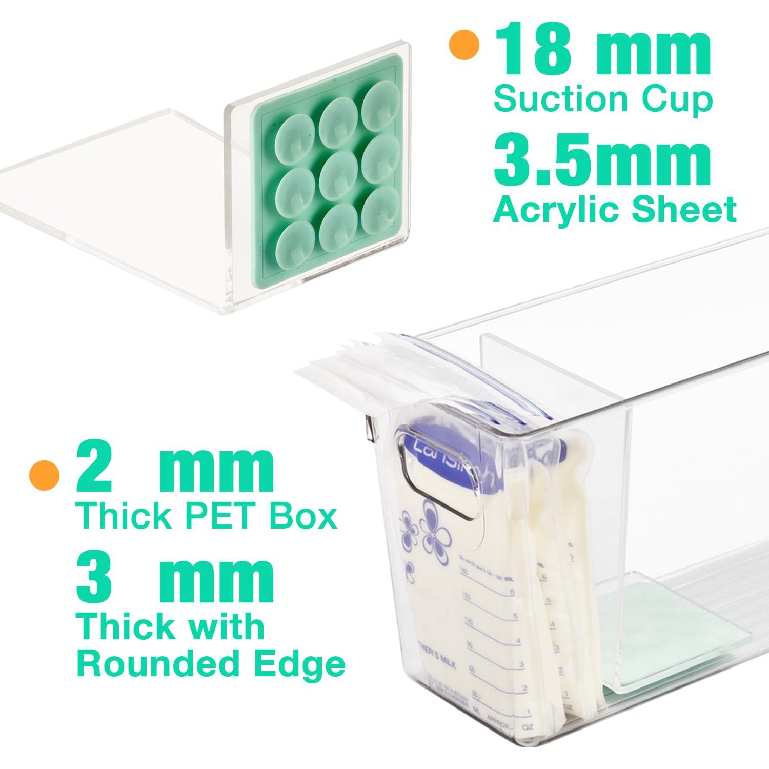 Contenedor de Almacenamiento de Leche Materna Ugotfeels Verde - 12L, 2 Unidades