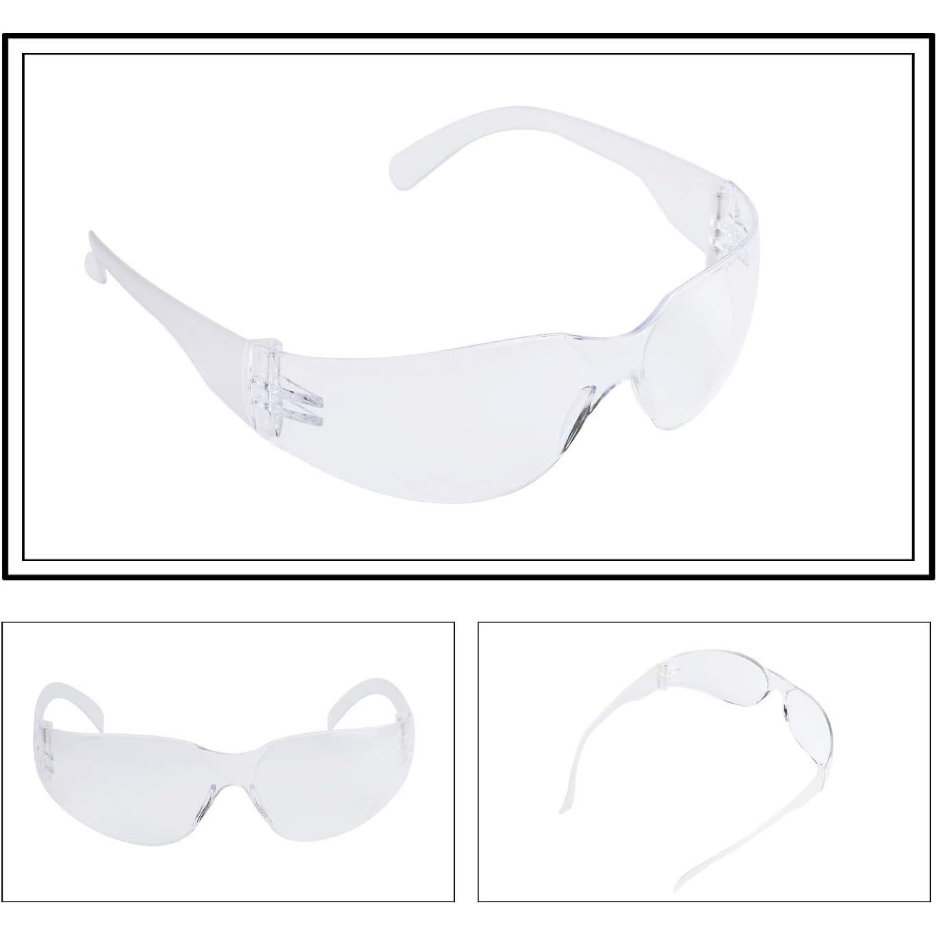 Gafas de Seguridad Flexibles ROAR, Claras, 12 Pares, ANSI Z87+