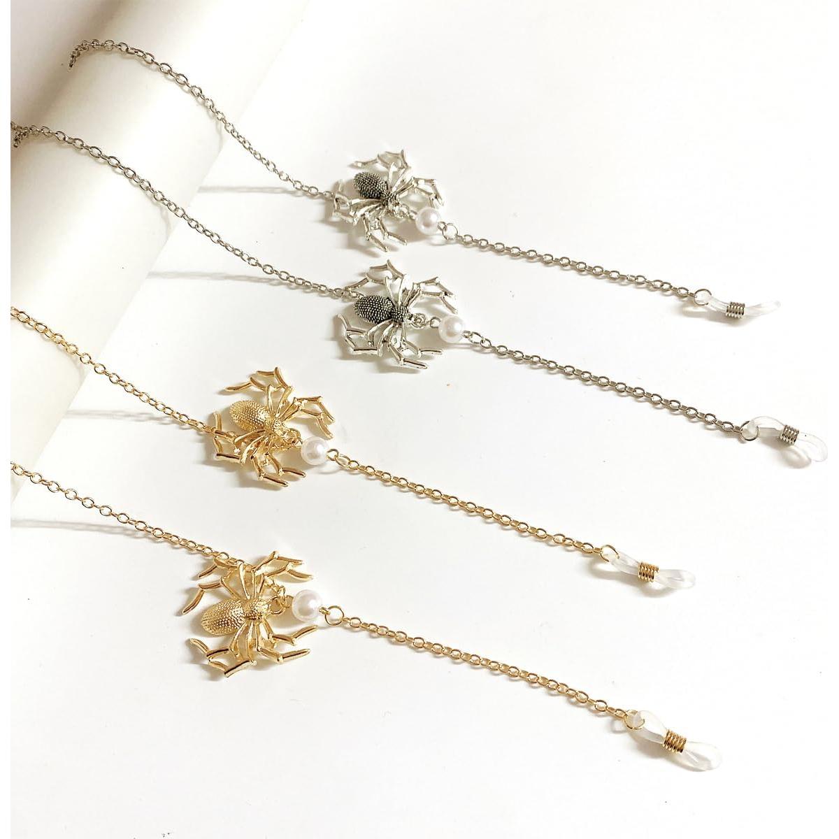 Cadena de Gafas Unisex Oro AN022 Soporte de Óptica 78cm