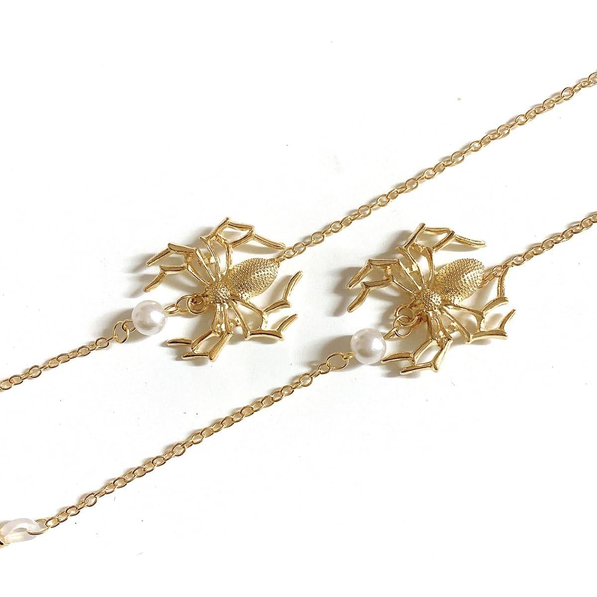 Cadena de Gafas Unisex Oro AN022 Soporte de Óptica 78cm