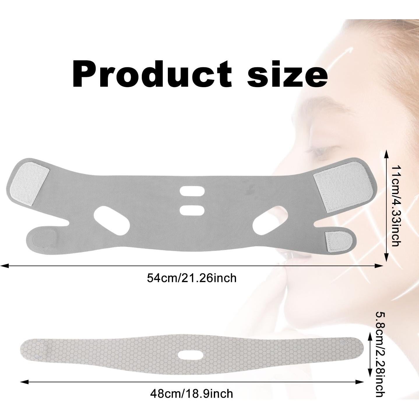 Correa de Nylon V-Line Lifting para Papada BOXOB - Ajustable