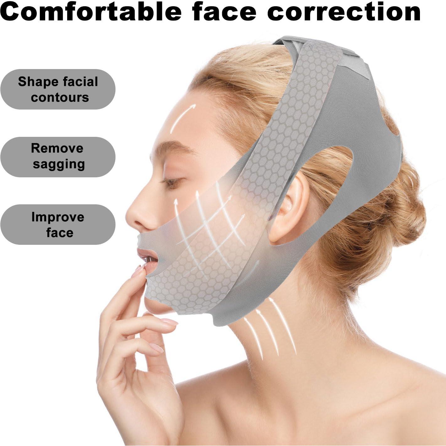 Correa de Nylon V-Line Lifting para Papada BOXOB - Ajustable