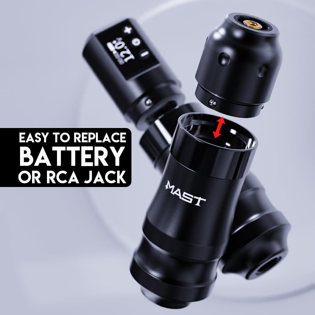 Kit de Tatuaje Mini Mast - Máquina Sin Cable 3.6mm, 20 Agujas