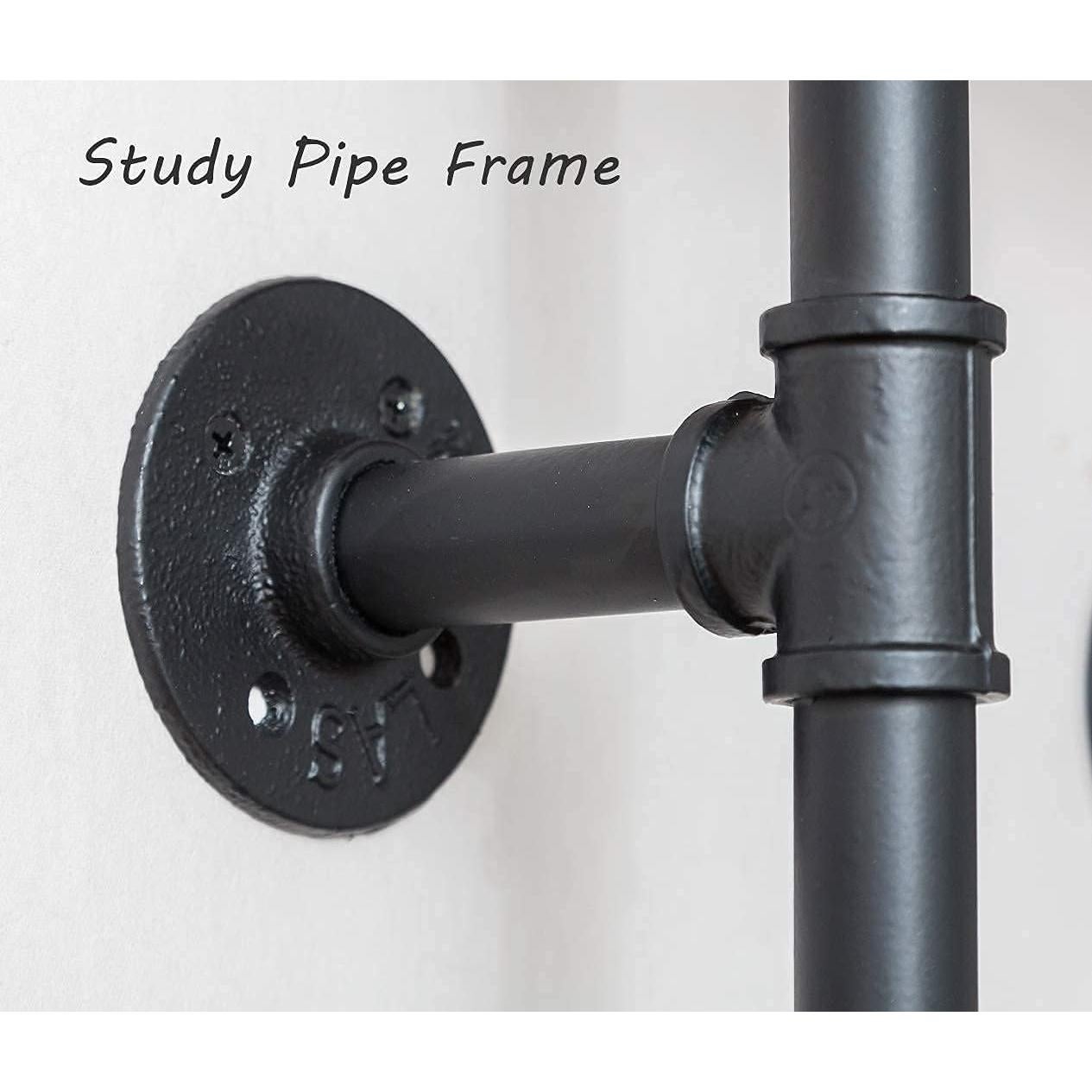 Estantes Flotantes de Escalera BIXIRAO - Juego de 3 Madera Industrial