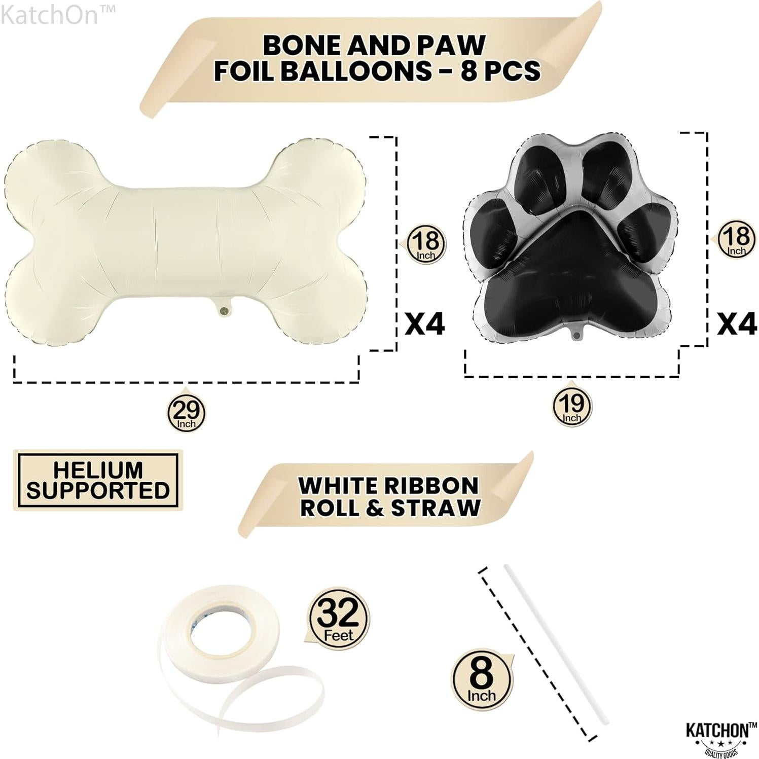 Globos de Cumpleaños para Perros KatchOn - 8 Piezas 73.66 cm