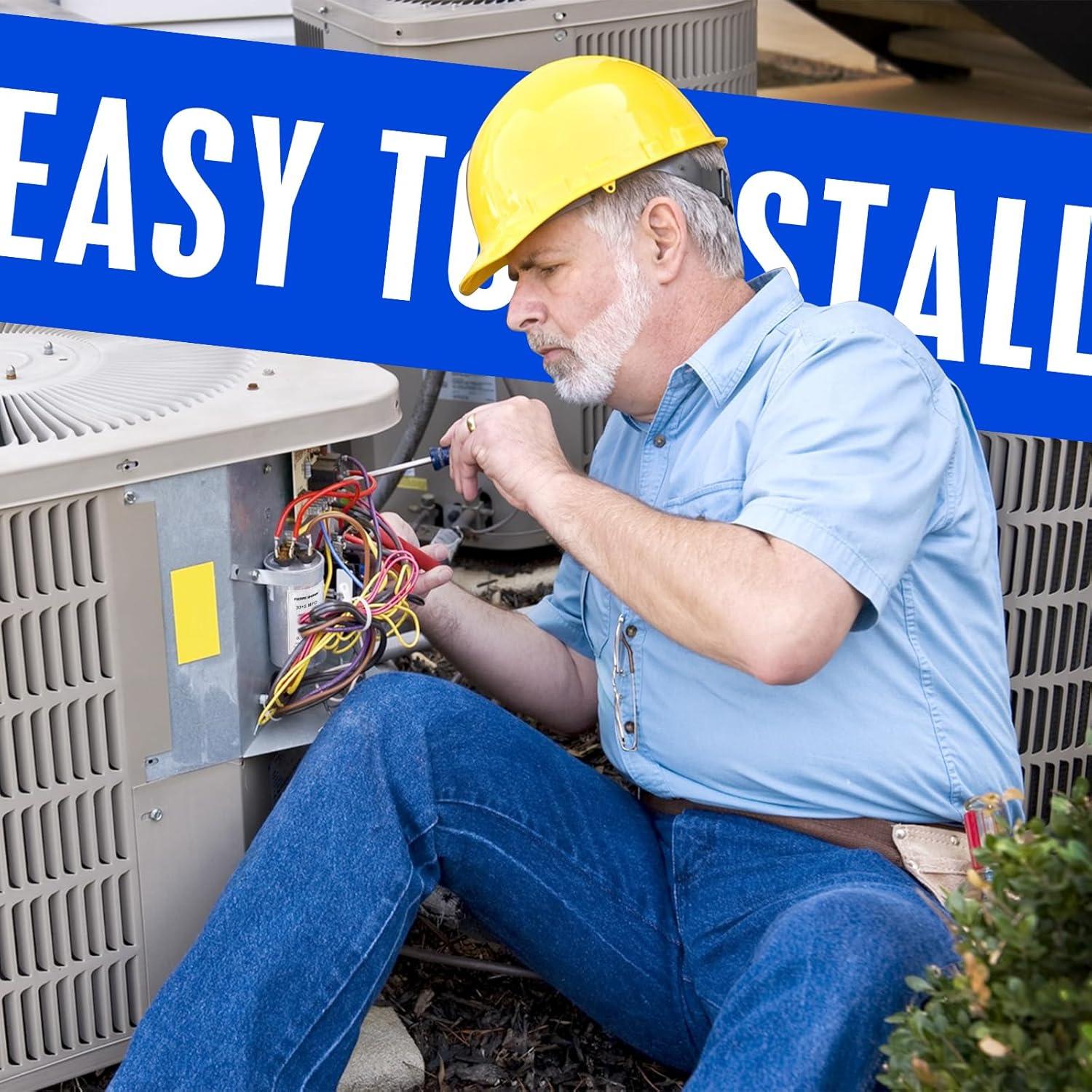 Capacitor de AC 5 uF CBB65 FIERRE SHANG 370/440 VAC Ovalado