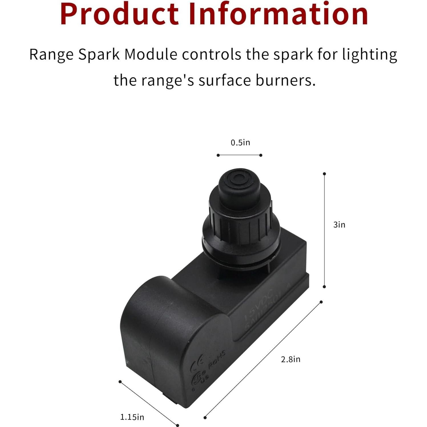 Generador de Chispas GEI 1 Salida Reemplazo Parrilla Gas