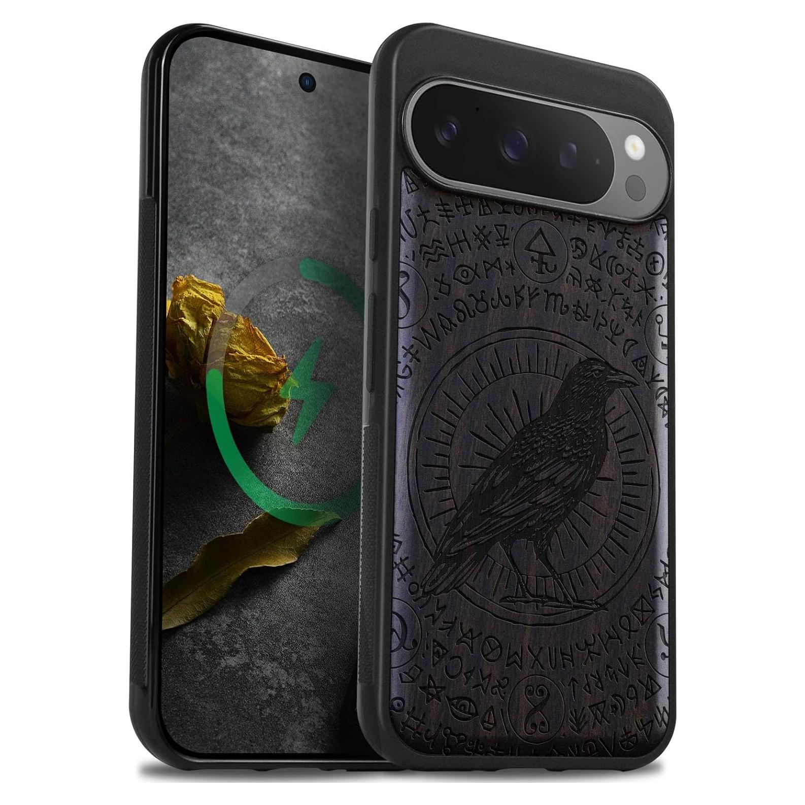 Funda de Madera Magnética Carveit para Google Pixel 9 Pro XL