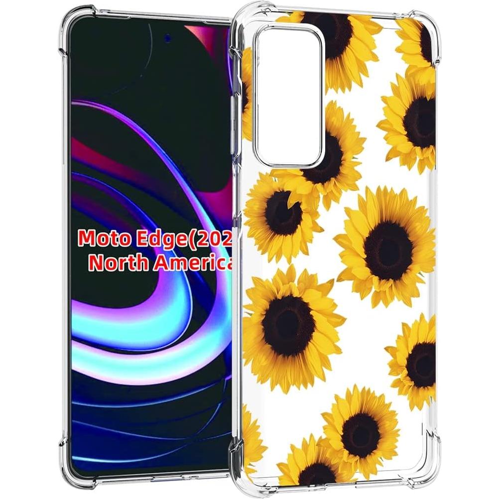 Funda protectora TPU Motorola Moto Edge 2021 Girasol