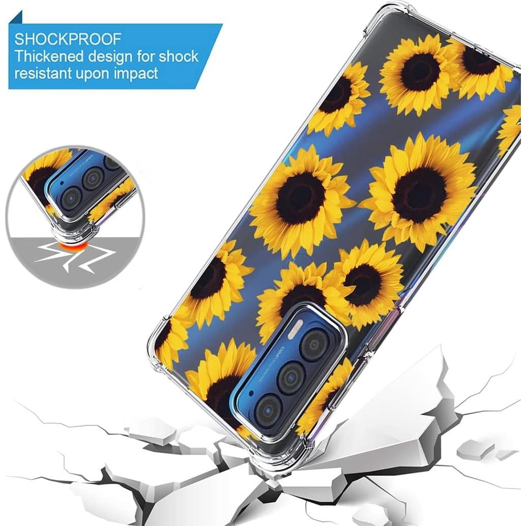 Funda protectora TPU Motorola Moto Edge 2021 Girasol