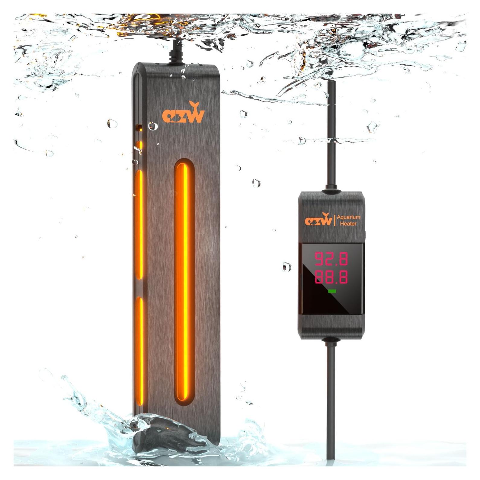 Calentador de Acuario AZW 100W para 94.6-170.3L con LED