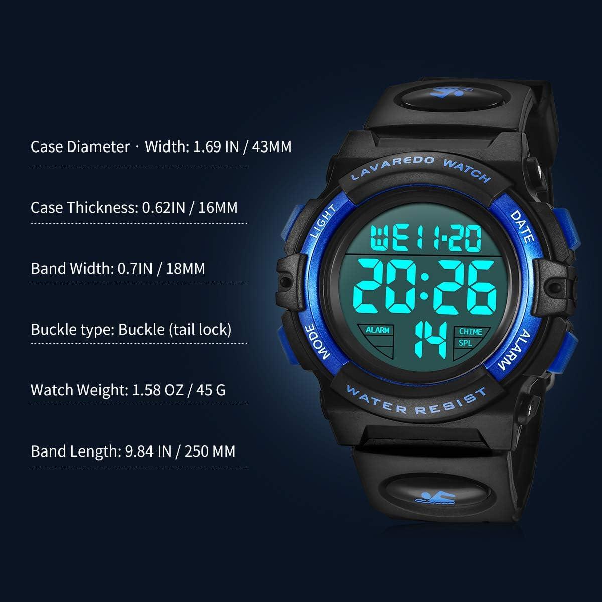 Reloj Digital Infantil NN BEN NEVIS 50M Impermeable Azul