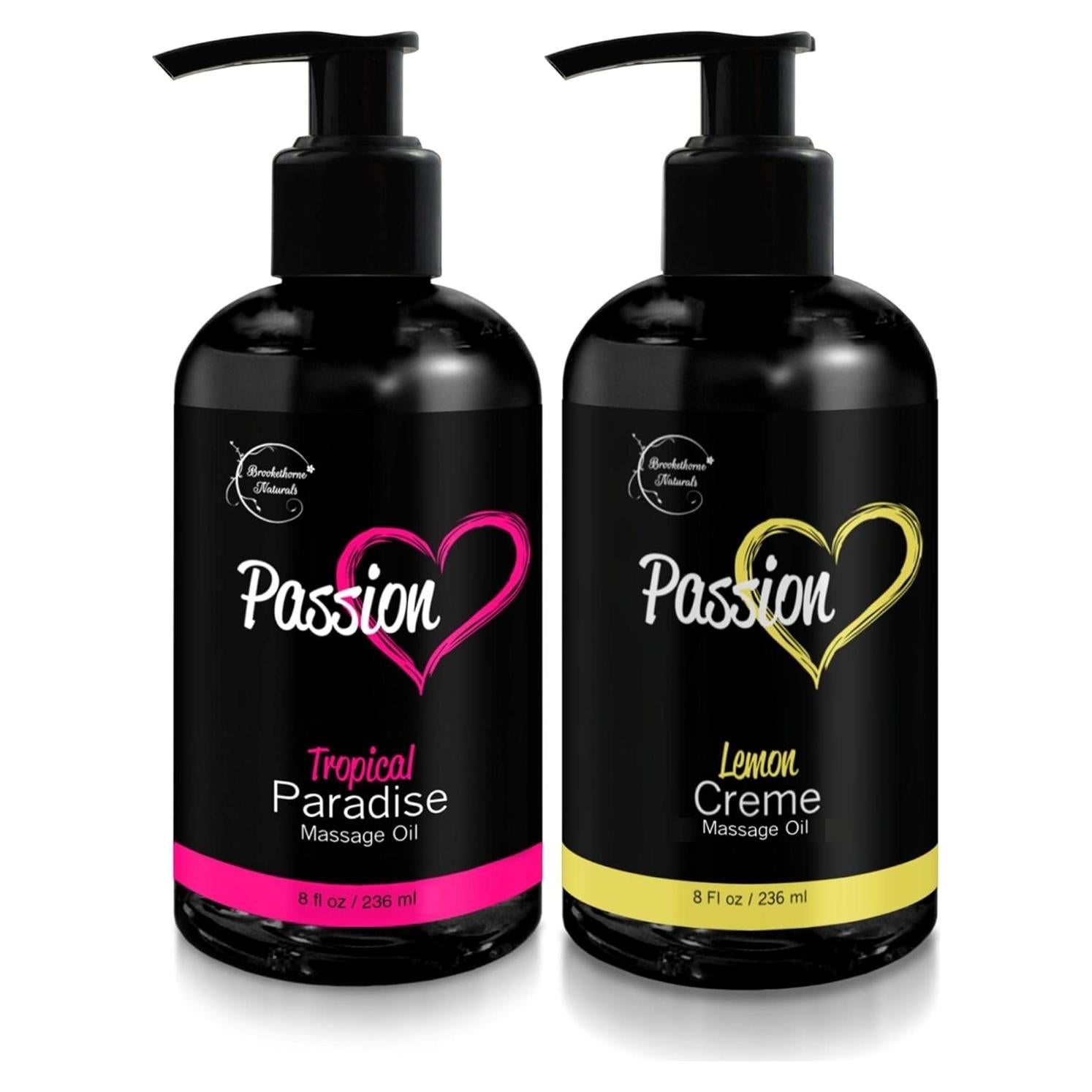 Aceite de Masaje Passion Set 2 Piezas Limón Crème & Paraíso Tropical