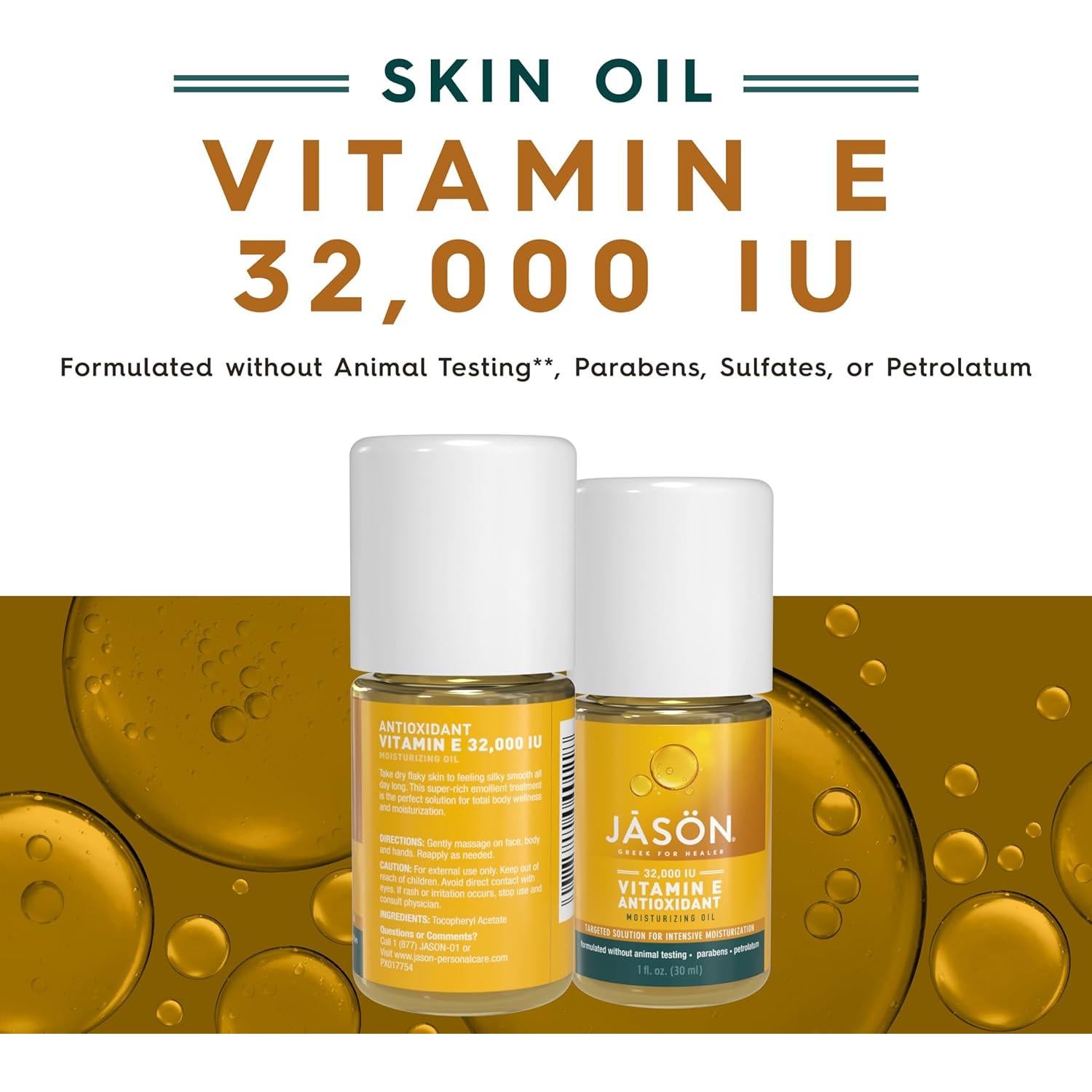 Aceite Hidratante de Vitamina E JASON 30 ml - Cuidado Piel