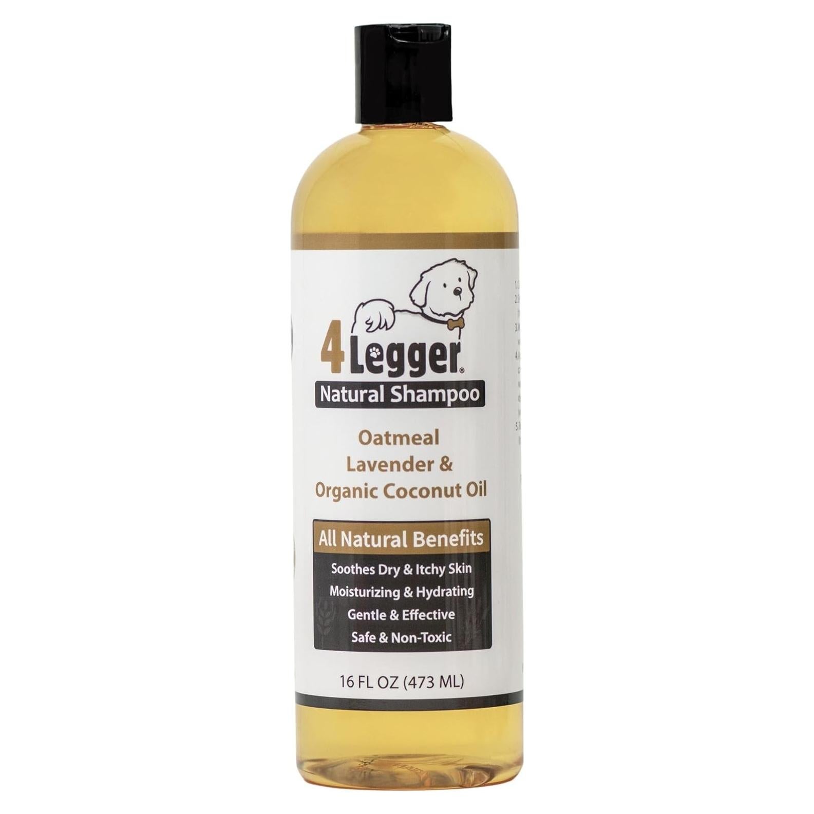 Champú Orgánico para Perros 4Legger con Avena y Lavanda 530 g