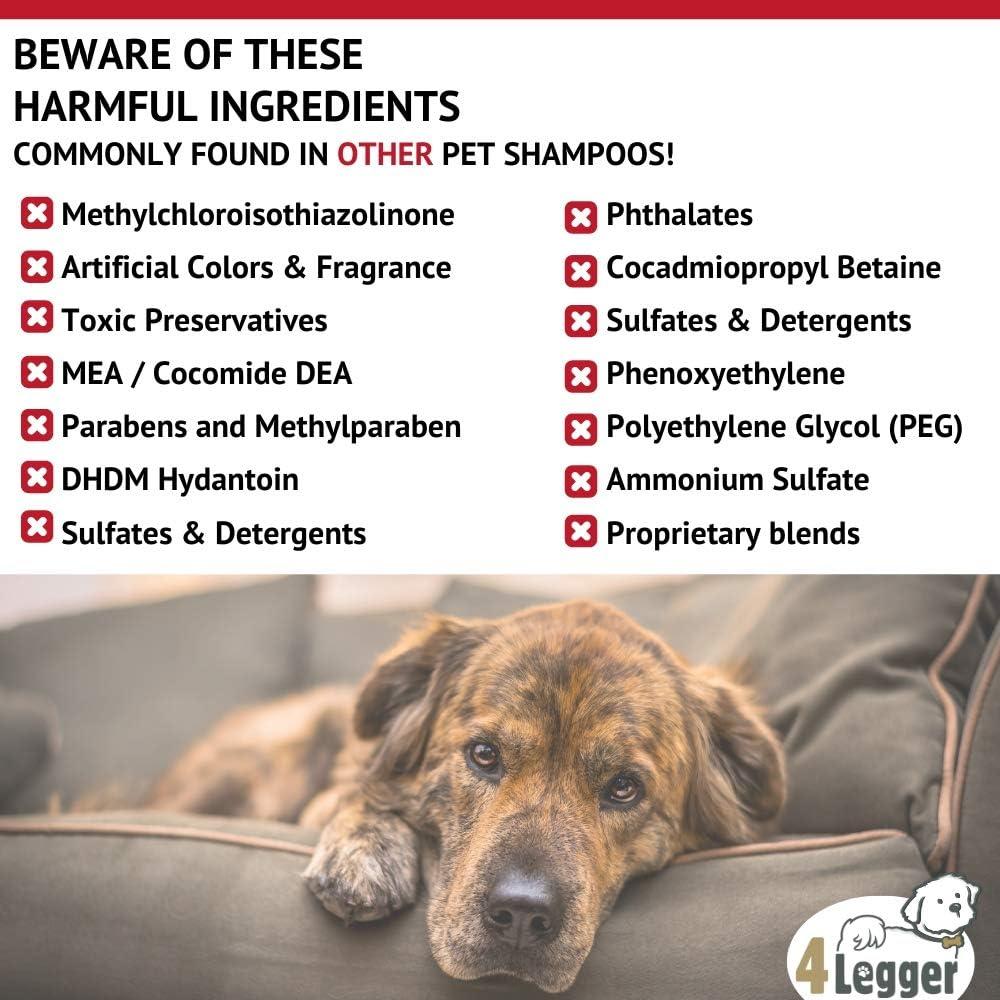 Champú Orgánico para Perros 4Legger con Avena y Lavanda 530 g