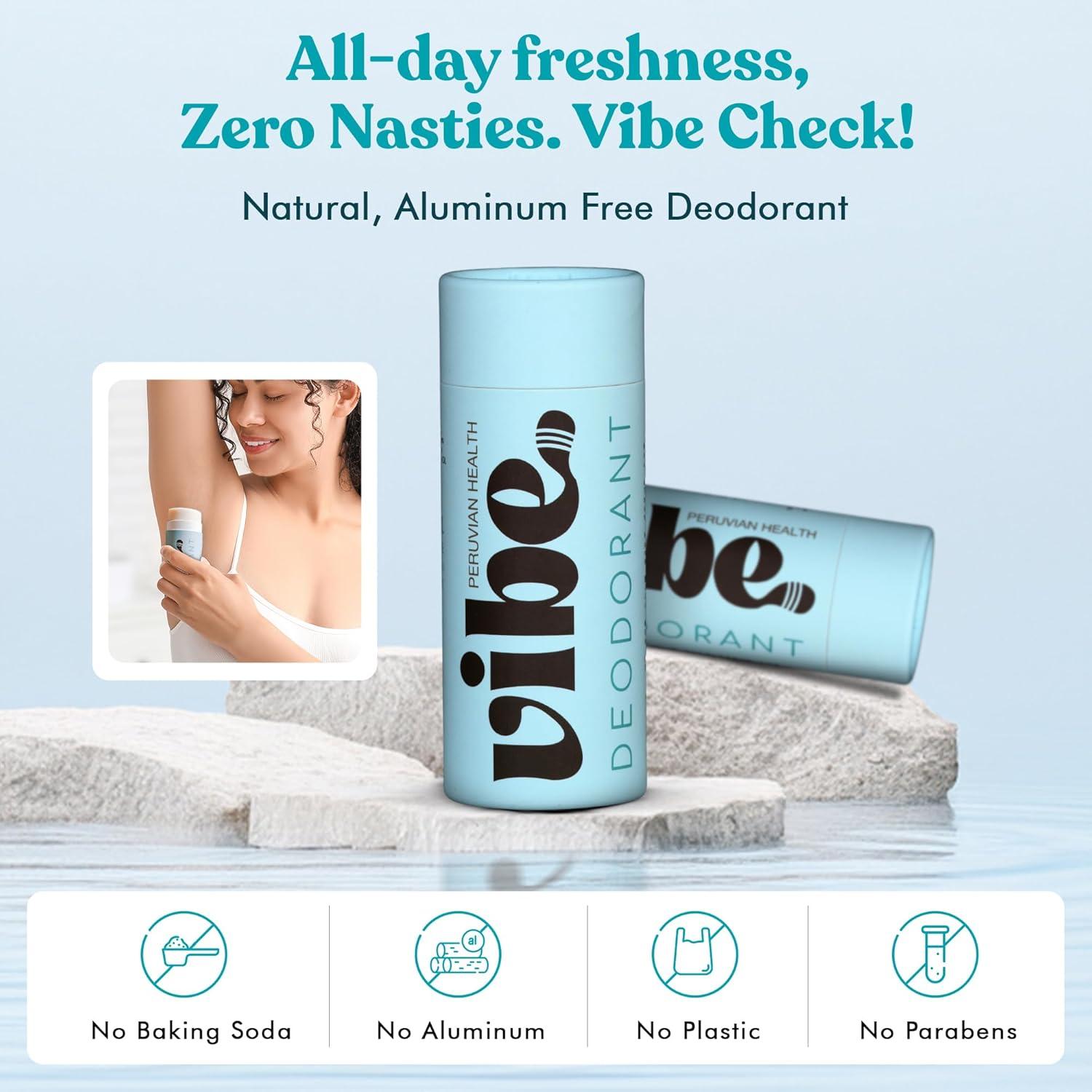 Desodorante Natural Vibe Jazmín Sin Aluminio 100g Piel Sensible