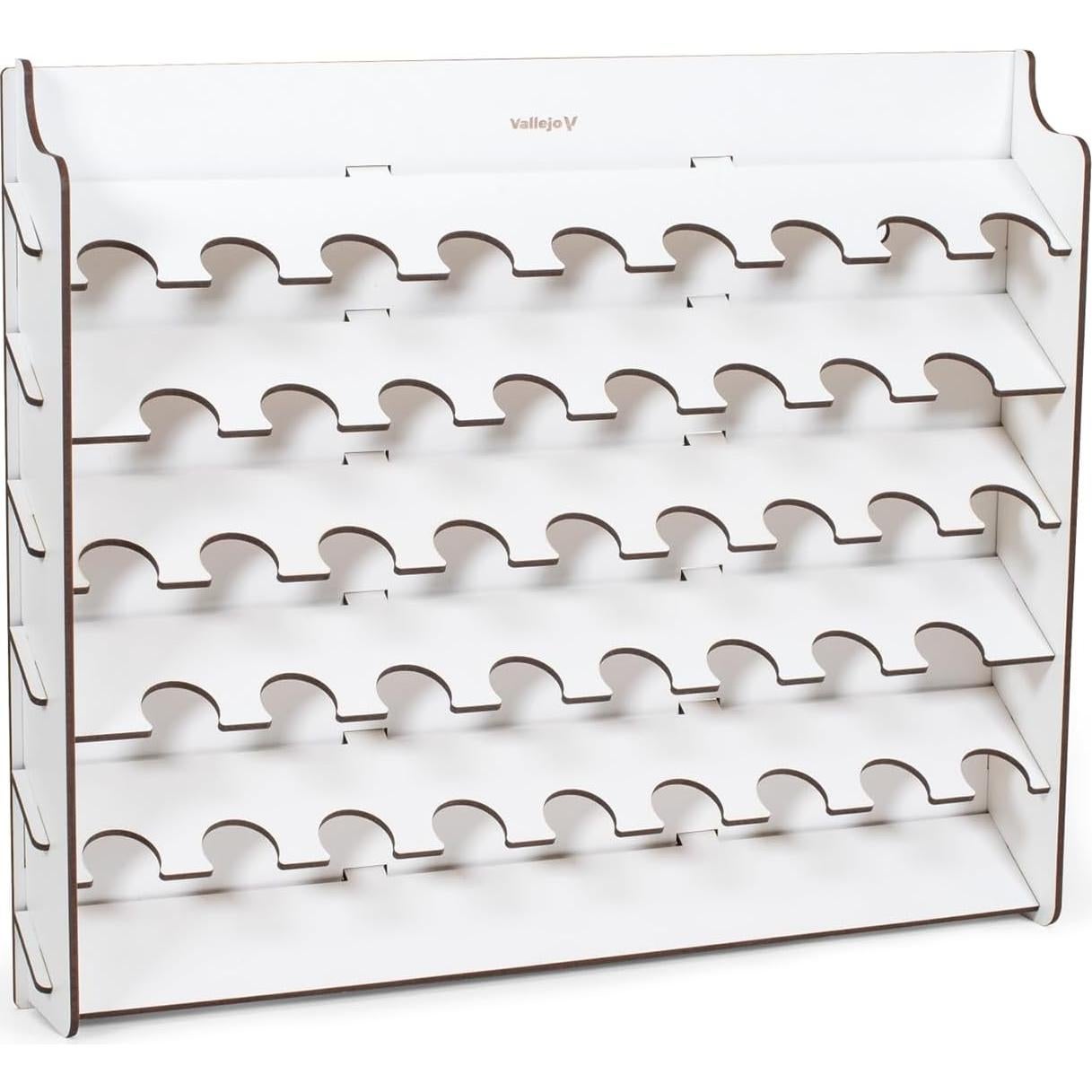 Expositor de Pinturas Montado en Pared Vallejo 43 Botellas 18 ml