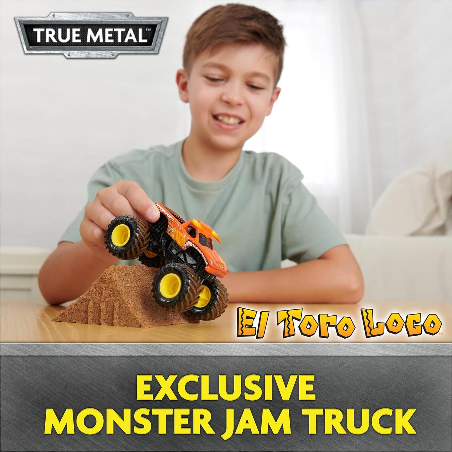 Set de Juego Monster Jam El Toro Loco + 453g de Monster Dirt