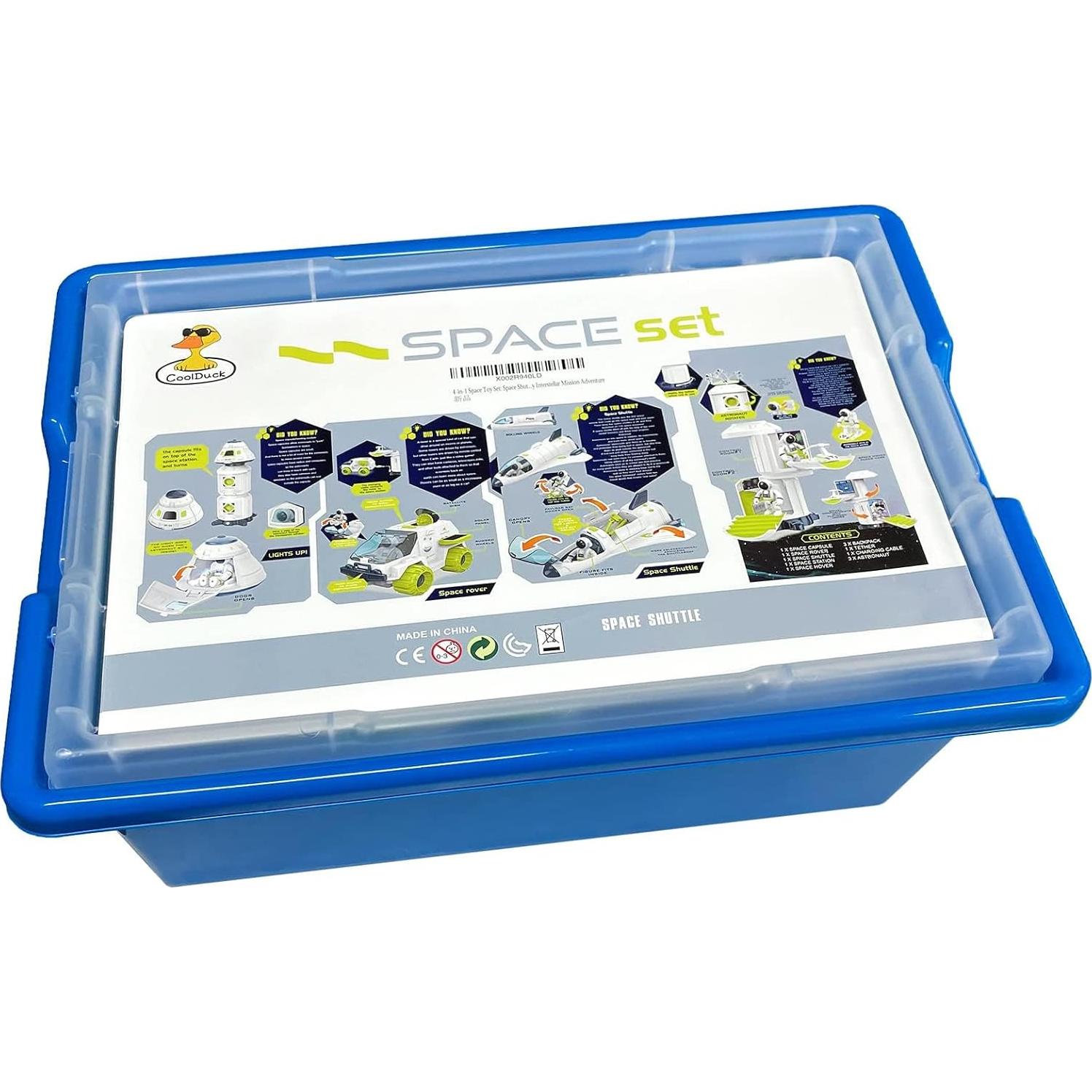 Juego de Juguetes Espaciales COOLDUCK 4 en 1 para Niños