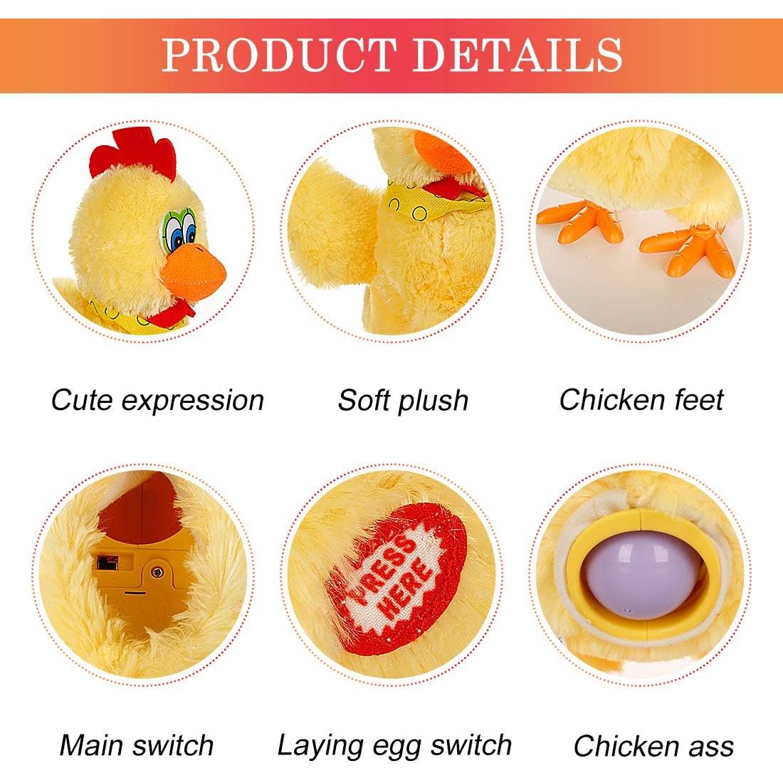 Muñeca de Juguete Pollo de Pascua Besteamer 29cm con Sonido