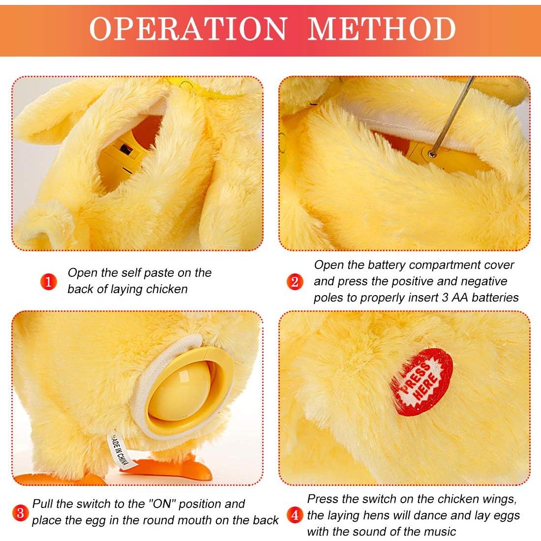 Muñeca de Juguete Pollo de Pascua Besteamer 29cm con Sonido