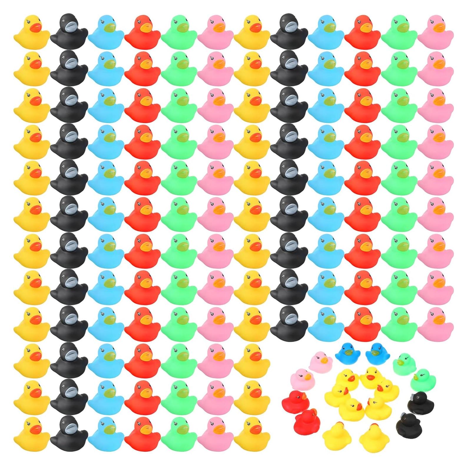 Zhanmai 400 Patitos de Goma Multicolor para Fiesta y Baño