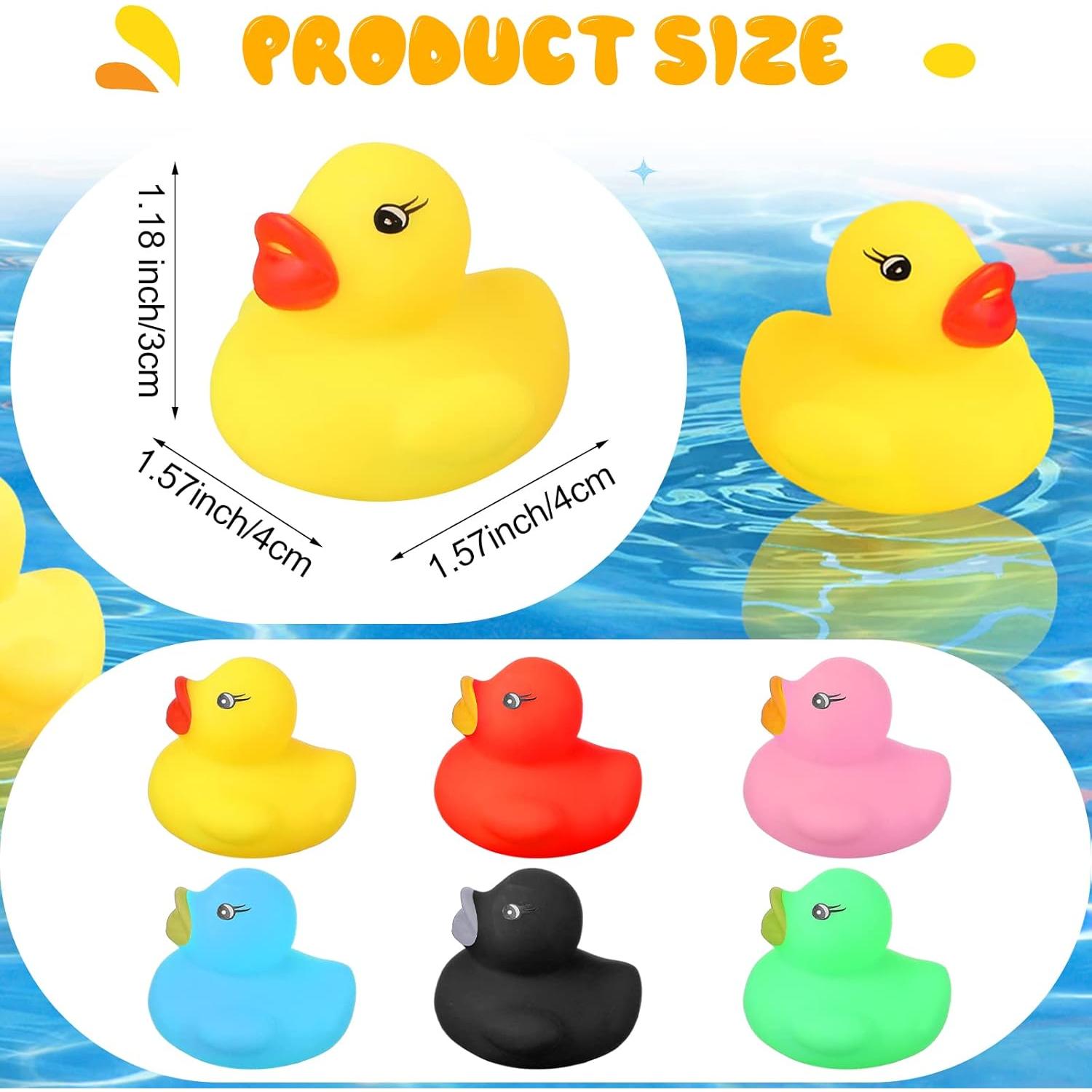 Zhanmai 400 Patitos de Goma Multicolor para Fiesta y Baño