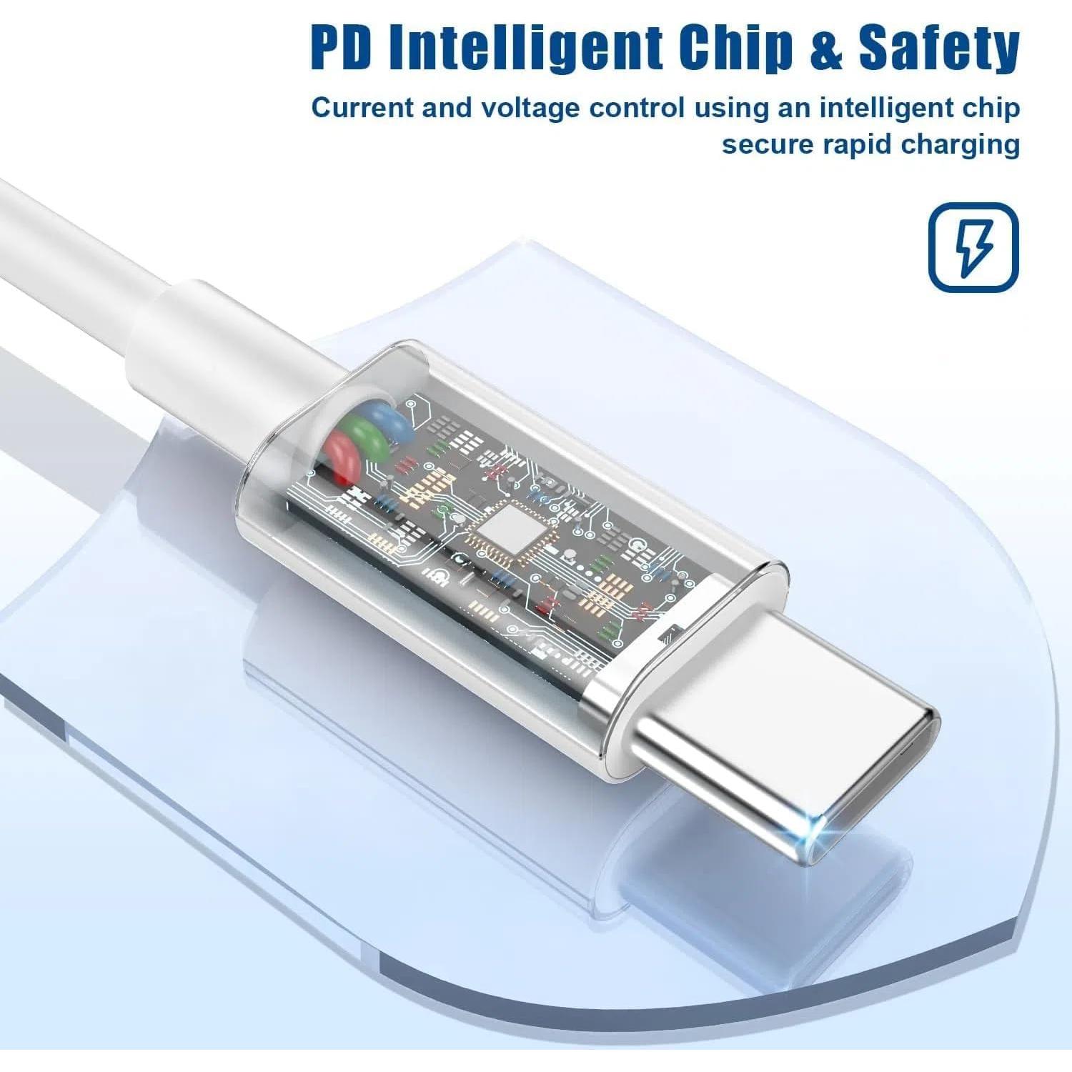 Cable USB C a Lightning 10 pies Qalirvis Carga Rápida