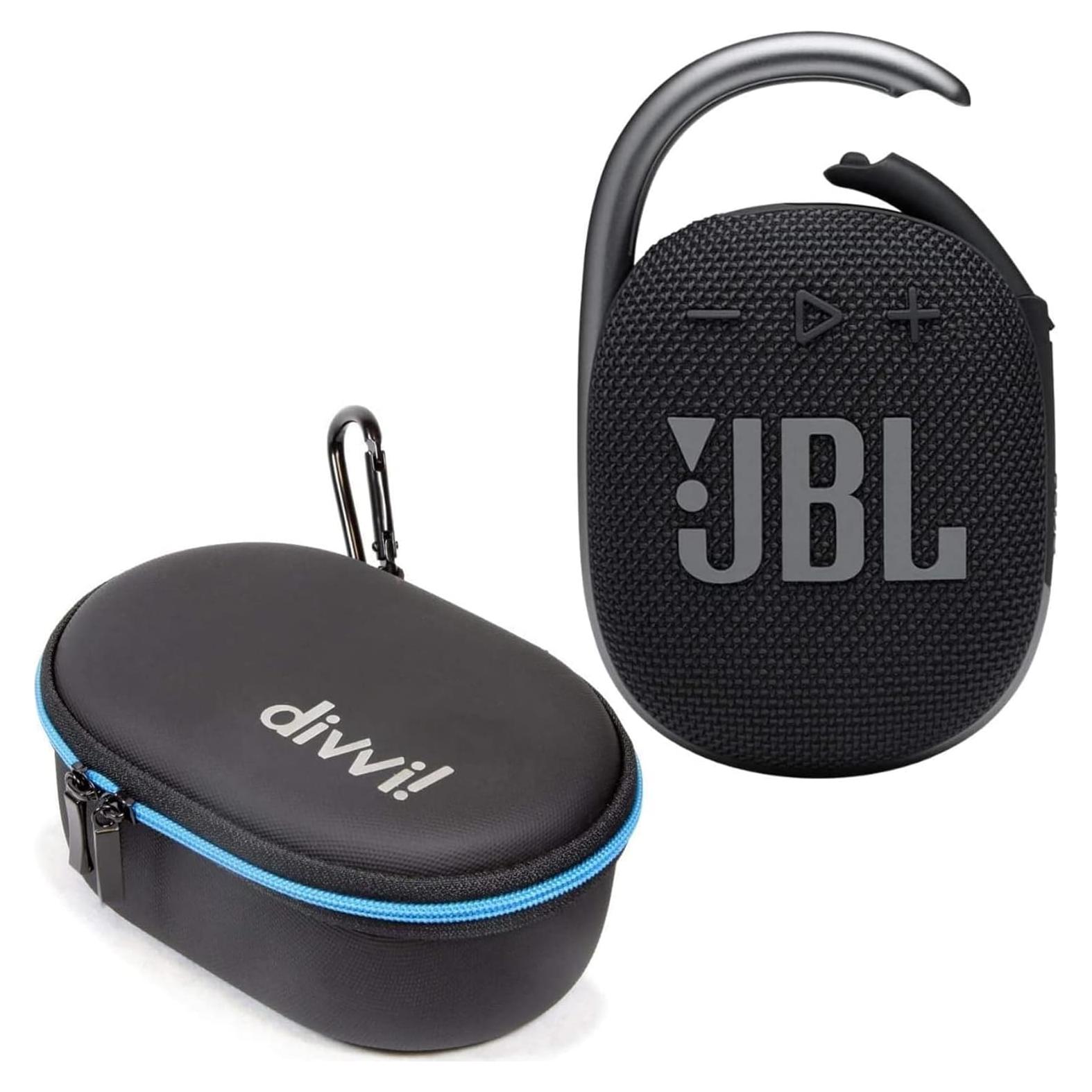 Altavoz Bluetooth JBL Clip 4 + Funda Protectora Dura Negra