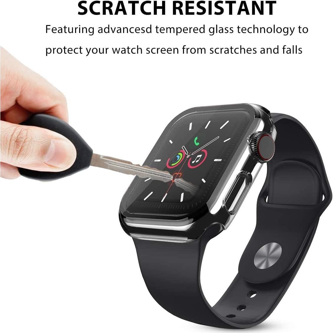 Funda Dura HANKN para Apple Watch 38mm con Protector Vidrio