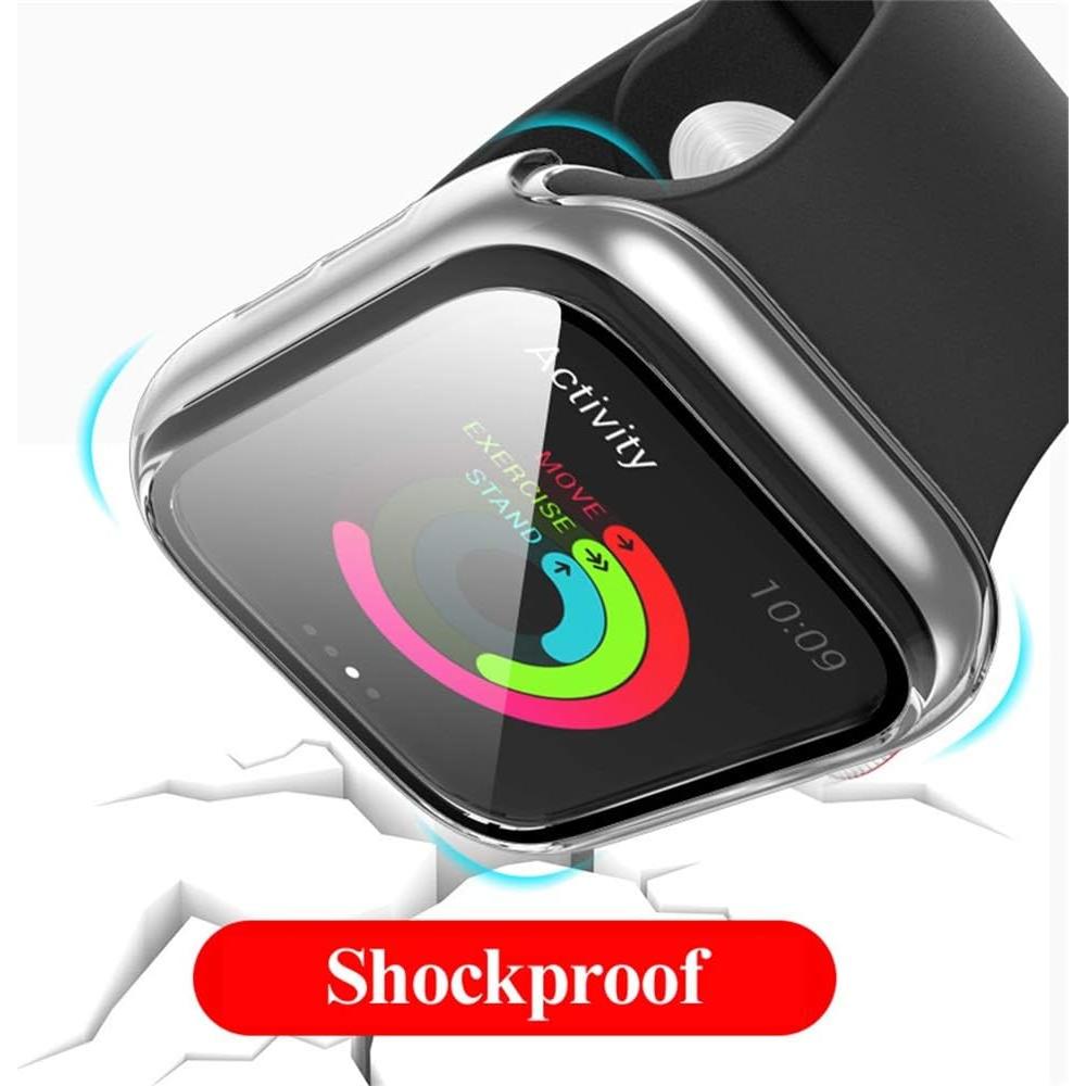 Funda Dura HANKN para Apple Watch 38mm con Protector Vidrio