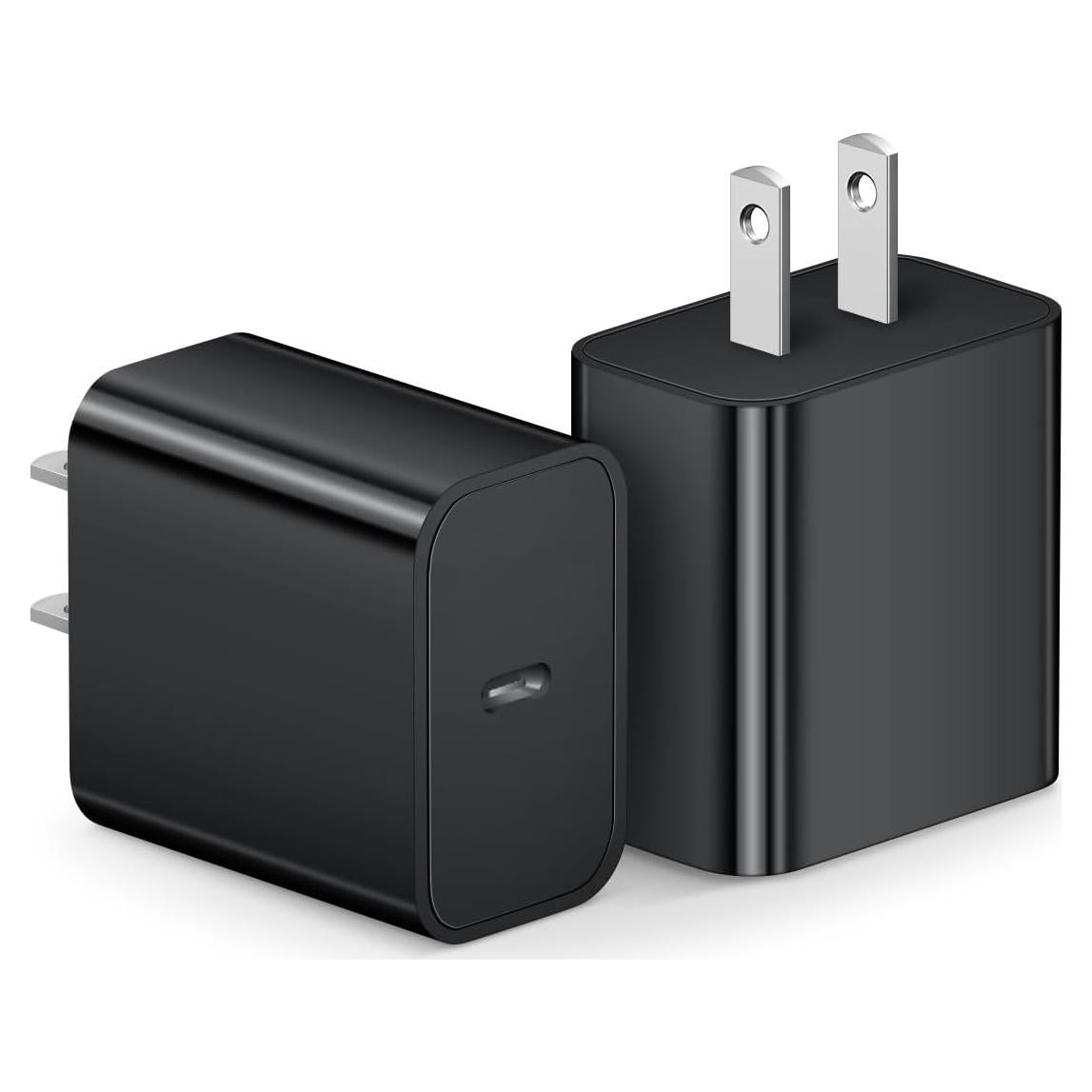 Cargador Rápido USB-C 20W STAMISH para iPhone y Android - Negro