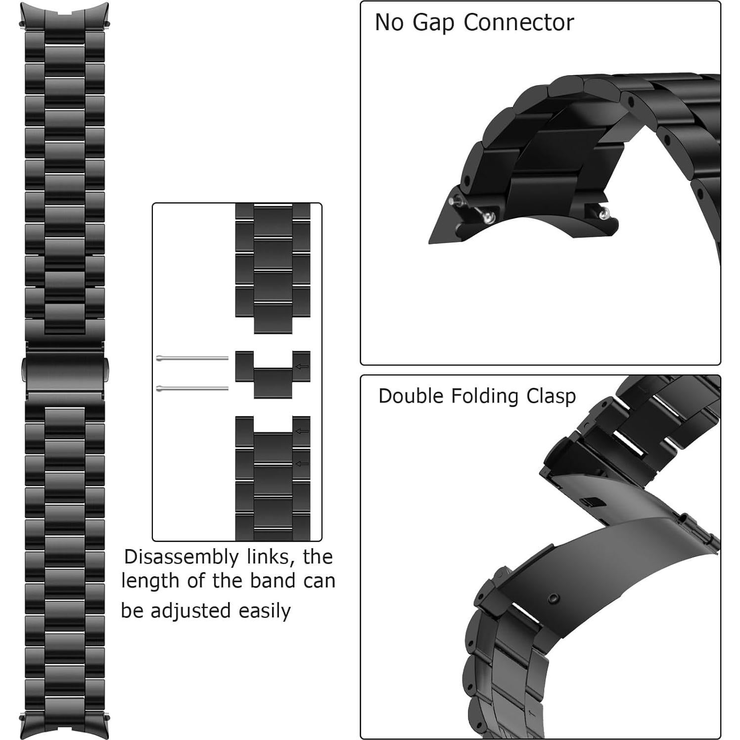 Correa de Metal Anlinser 20mm para Samsung Galaxy Watch 7/6/5/4