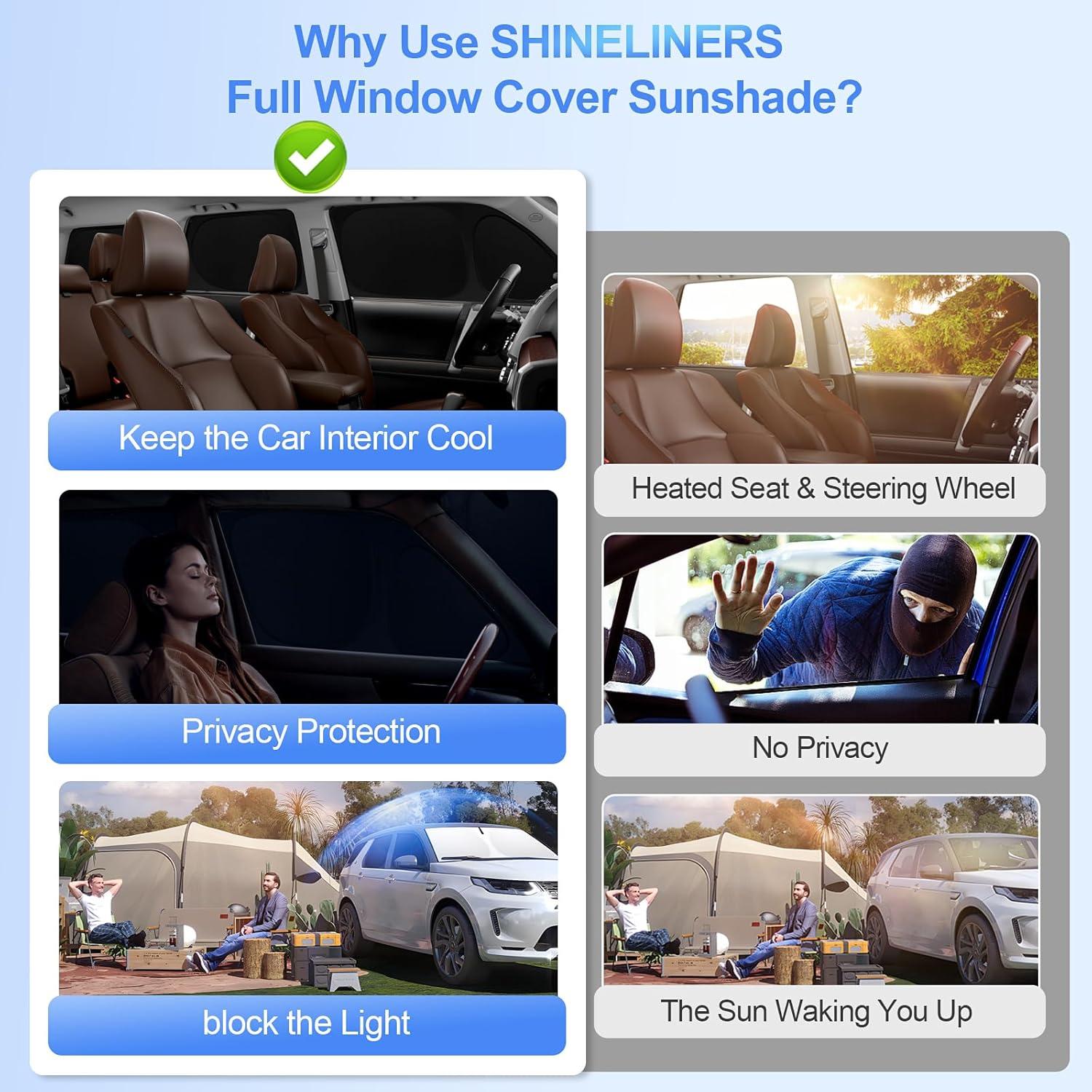 Sombrillas para Ventanas de Coche SHINELINERS GMC Sierra 2019-2025