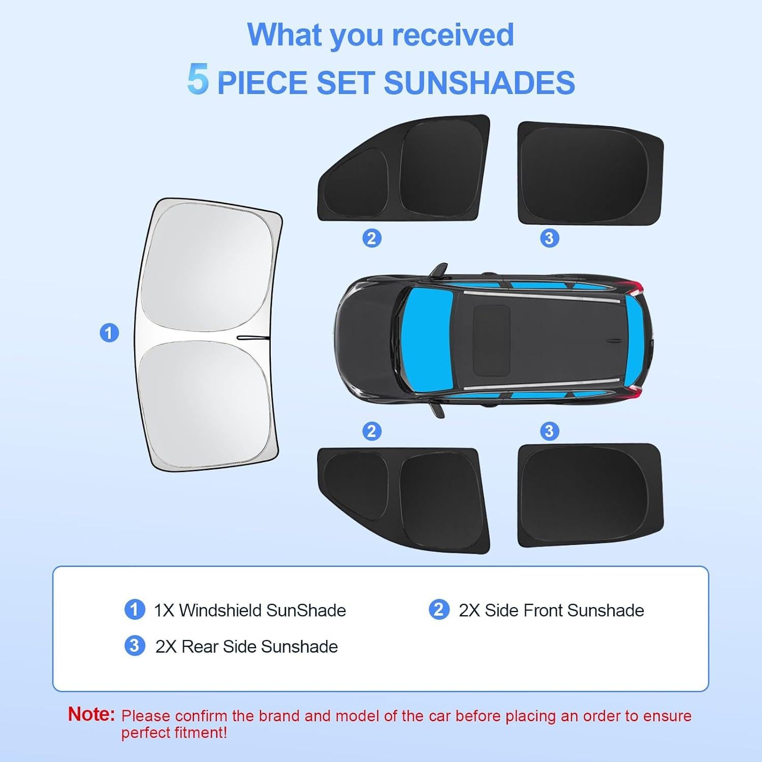 Sombrillas para Ventanas de Coche SHINELINERS GMC Sierra 2019-2025