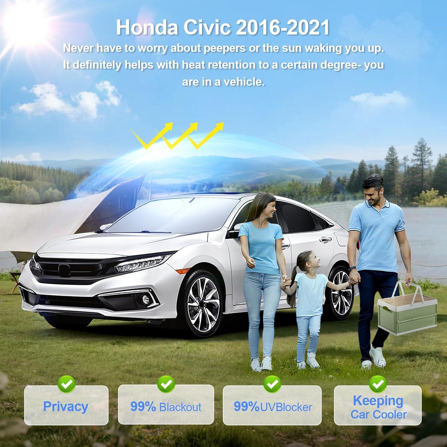 Sombrillas para Ventanas de Auto SHINELINERS Honda Civic 2016-2021