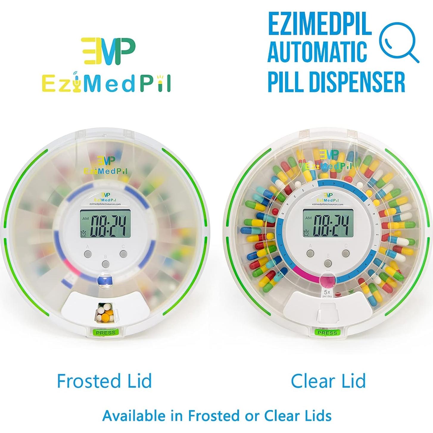 Dispensador Automático de Pastillas EZIMEDPIL con Alarma y LCD