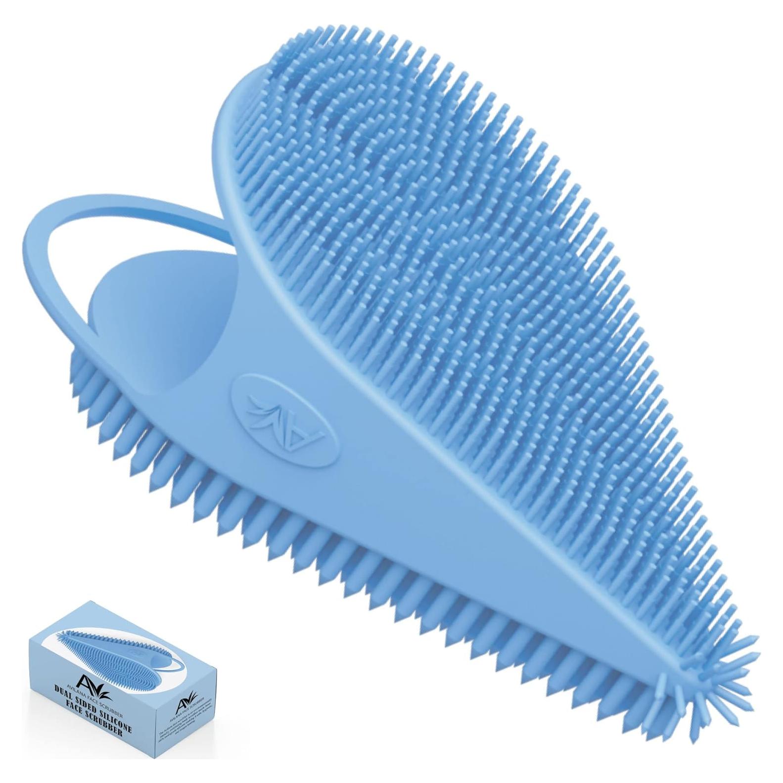 Exfoliador Facial de Silicona Avilana - Limpieza Profunda Azul