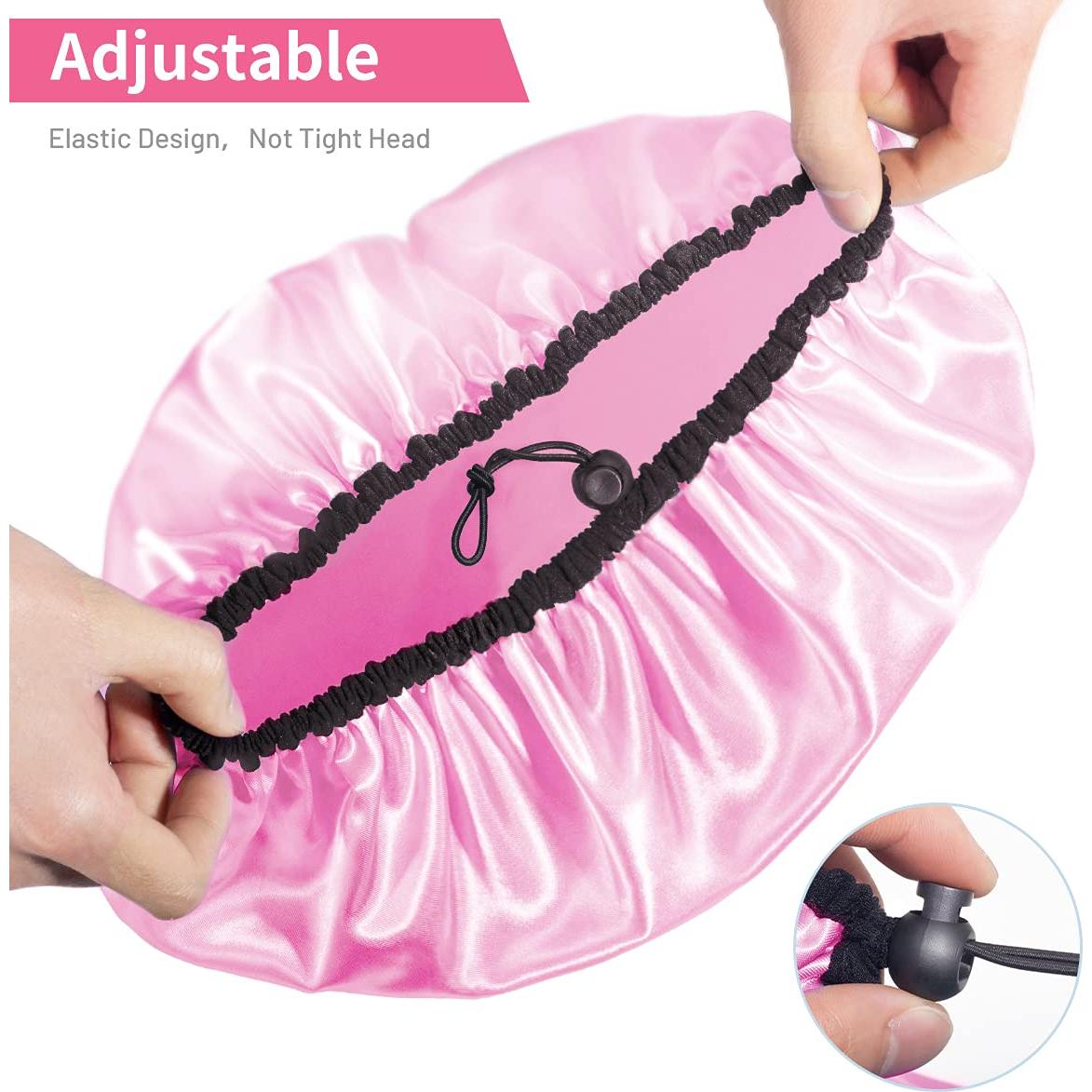 Gorro de Ducha Ajustable Auban Extra Grande Impermeable