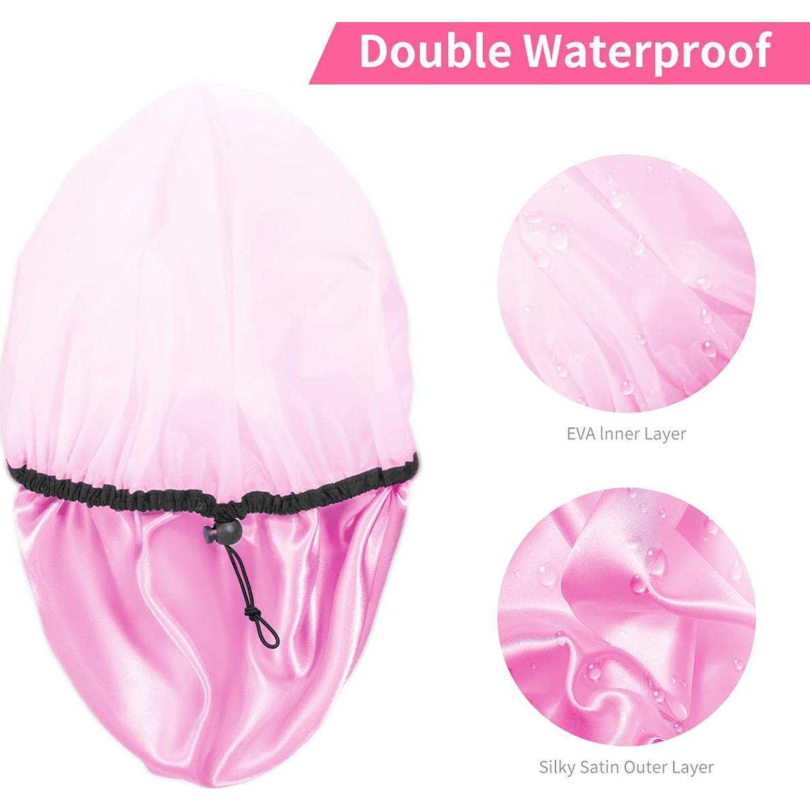 Gorro de Ducha Ajustable Auban Extra Grande Impermeable