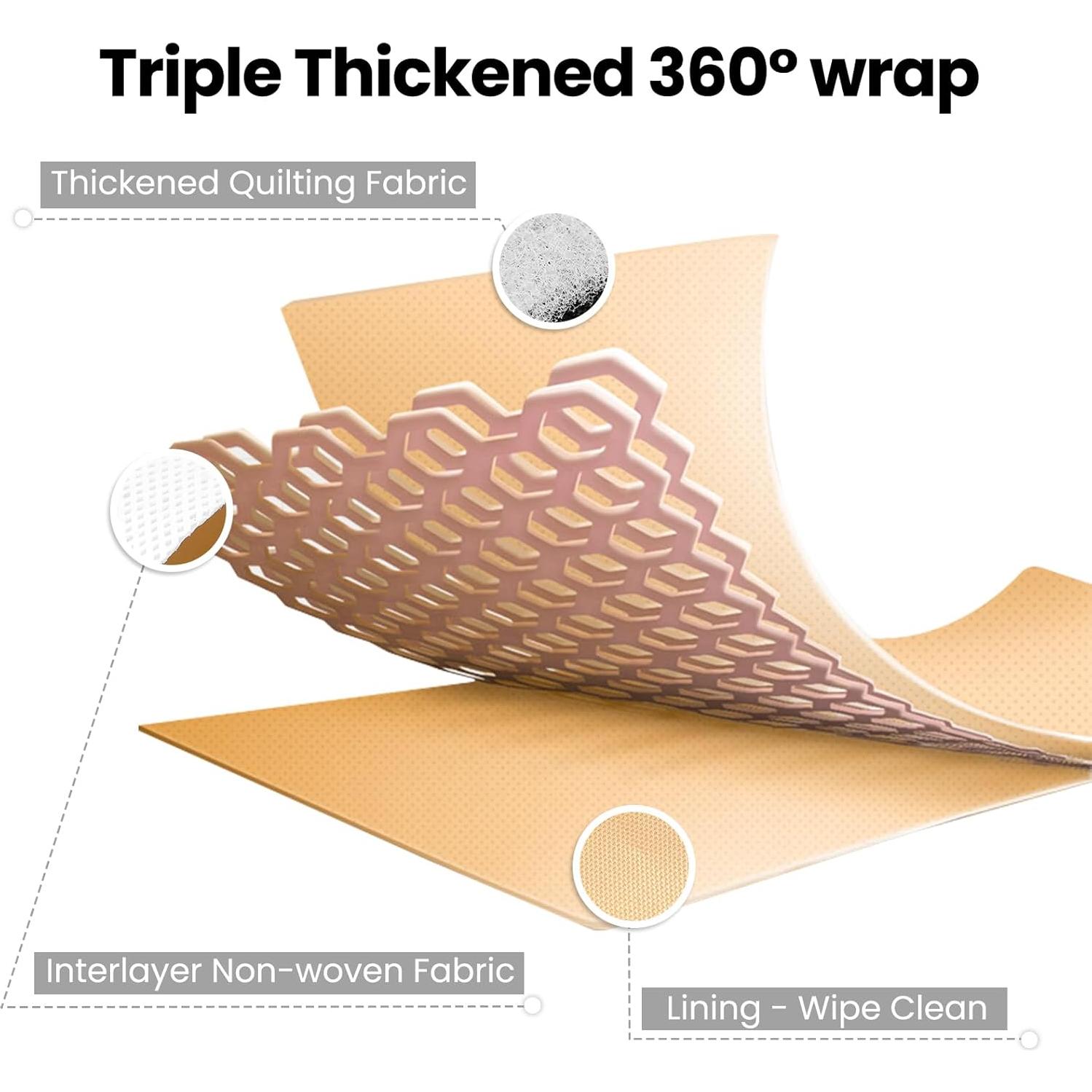 Bolsa de Maquillaje Joyytuu Negra, Gran Capacidad, Impermeable