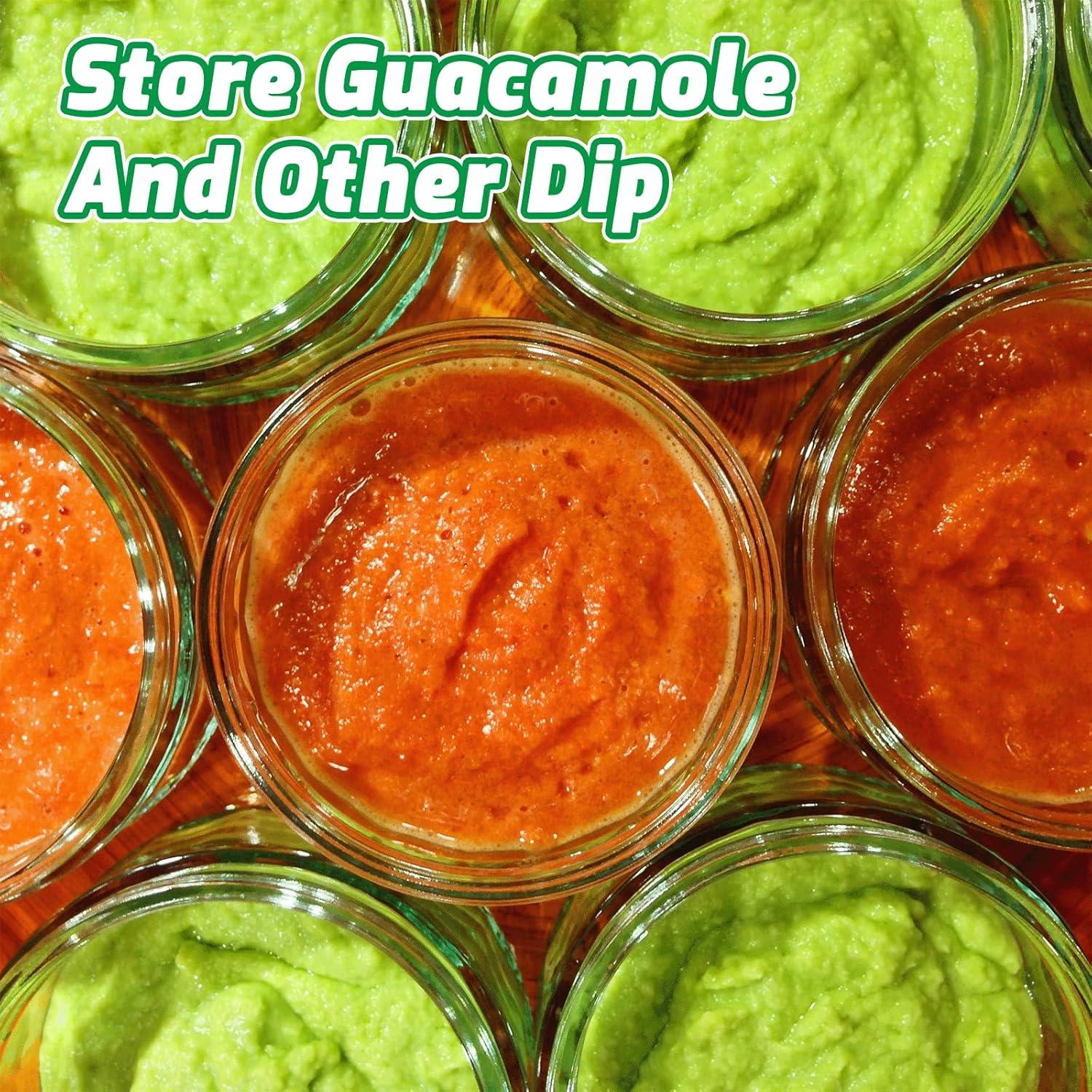 Contenedor para Guacamole WodGod 1L con Tapa Hermética y Cortador