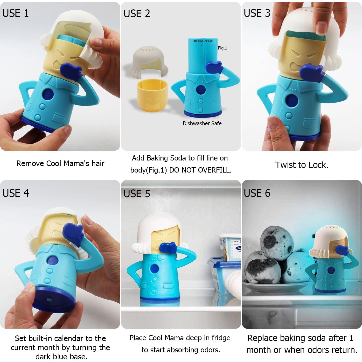 Limpiador de Microondas y Desodorante de Refrigerador 2PCS